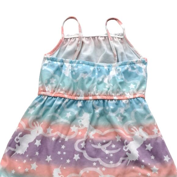 2 For $5 Sale Girl's Pink Violet Pastel Unicorn Sundress Size 6/6X - Picture 10 of 12